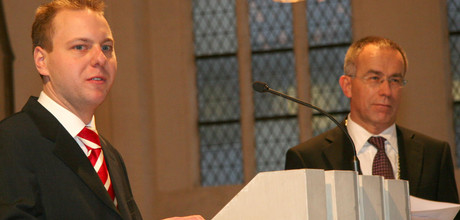 Universitätspreisträger Christian Werner, Rektor Peter Dominiak